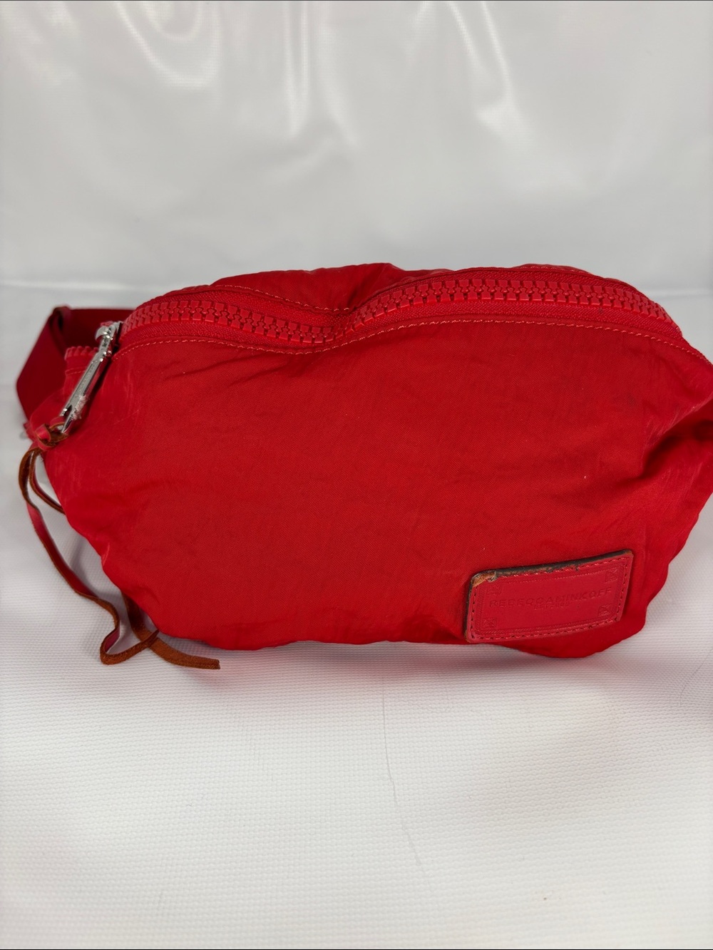 Rebecca Minkoff Vibrant Red Nylon Crossbody Bag